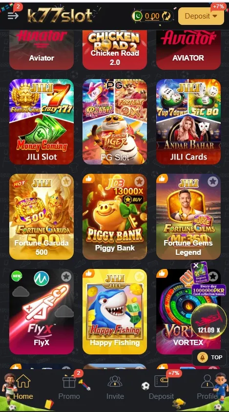 K77Slot Game APK Download for Android in Pakistan